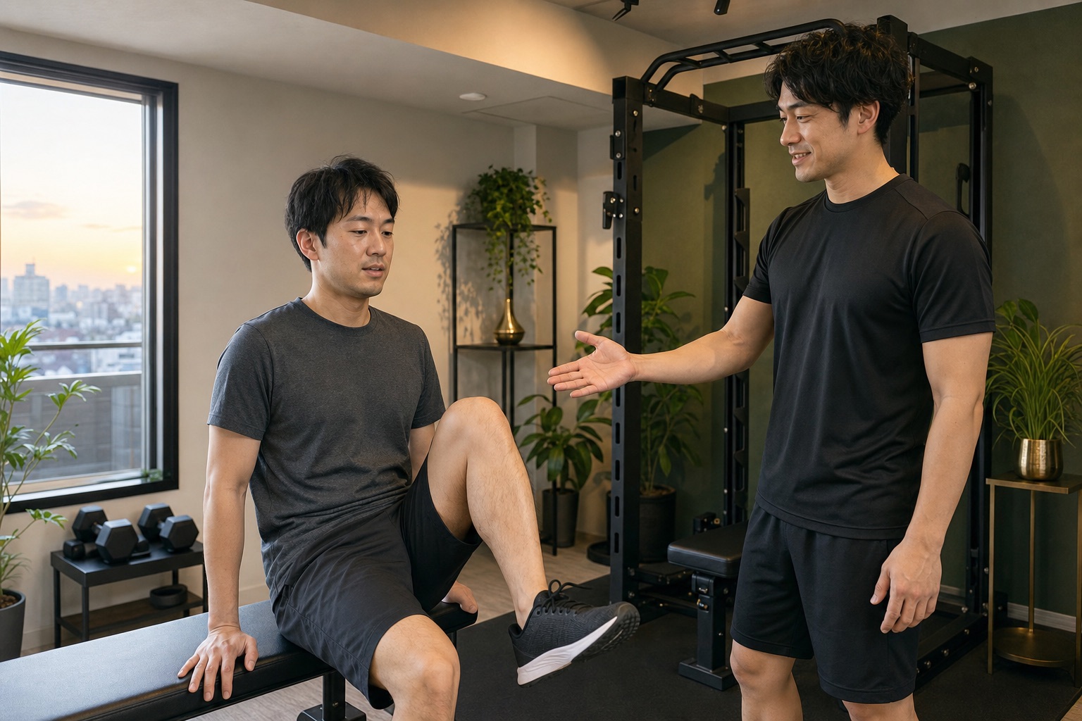 完全個室で低強度のトレーニングを行うイメージ