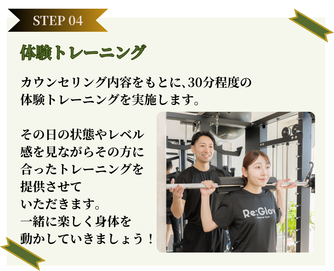 無料体験の流れ