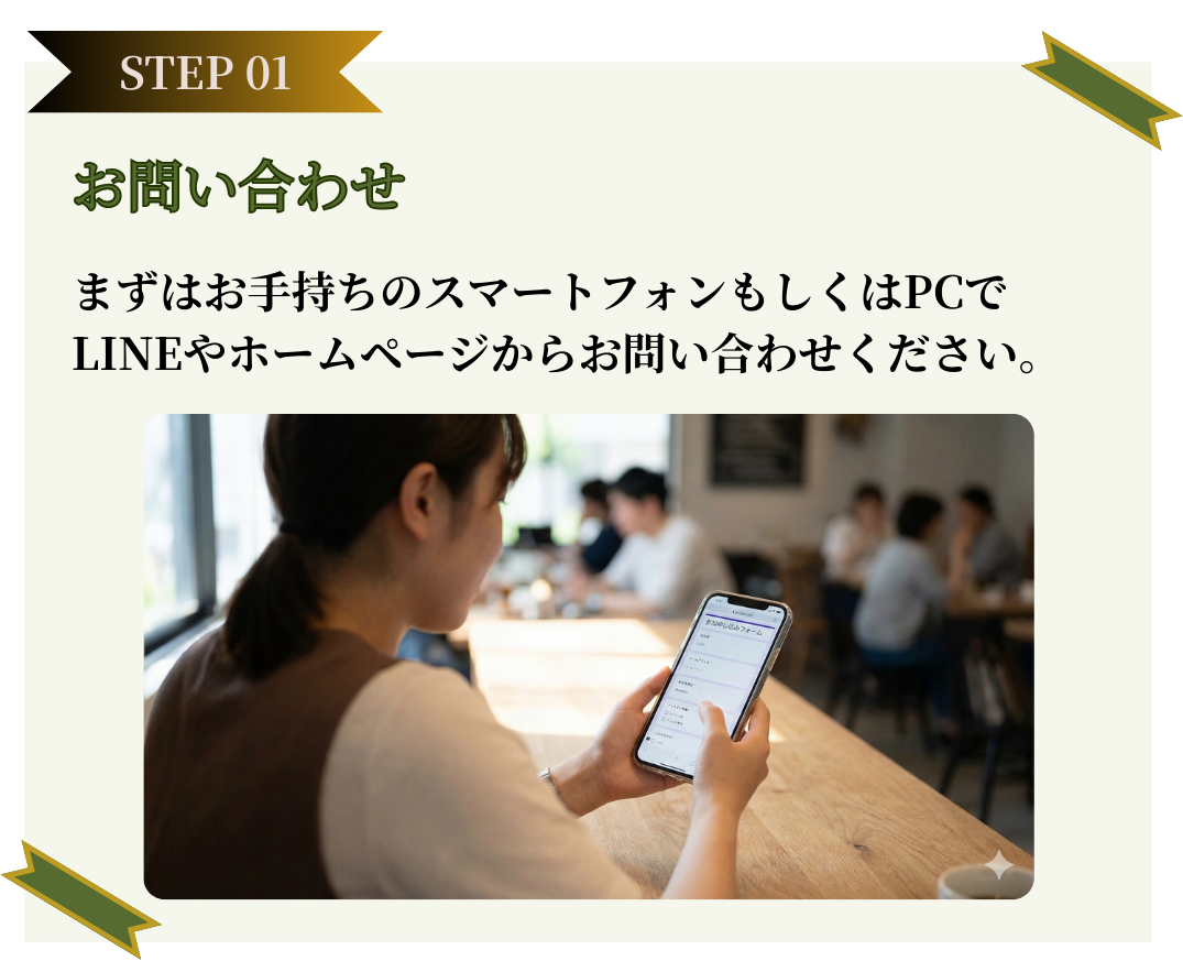 無料体験の流れ